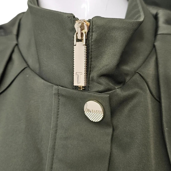 Ted Baker Women's Jaylene Lightweight Hooded Parka Utility Size 1 US Size 4 - Picture 5 of 13
